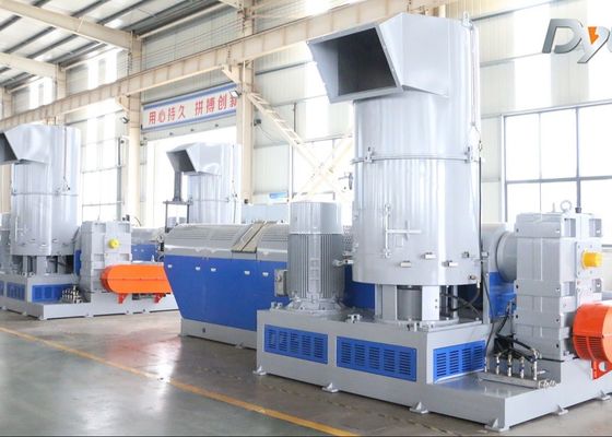 300KG H 90kw HDPE เครื่องอัดเป็นก้อนฟิล์ม