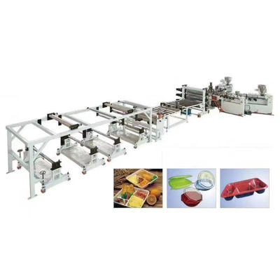 เครื่องอัดรีดแบบเกลียวคู่ PET PLA Sheet Extrusion Lines