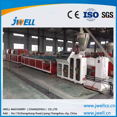 เครื่องทำแผ่นพื้นในร่ม JWELL PE WPC PVC Profile Extrusion Line