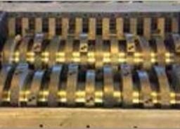 ถังขยะรีไซเคิลพลาสติกสองเพลาขนาด 1000 กก. 22kw
