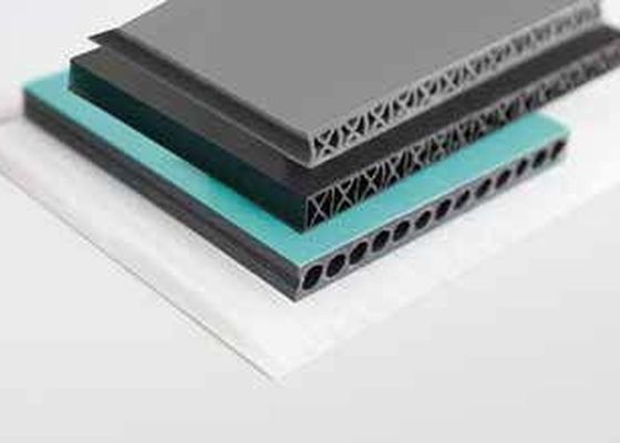 Cross Section Plate PC PE Pp Hollow Sheet สายการอัดรีด