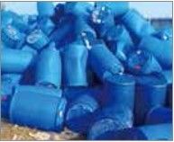 HDPE LDPE ถังสีน้ำเงิน 2000 กก. ชม. เครื่องทำลายสี่เพลา