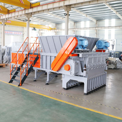 1000kg / H PS Single Shaft Shredder เครื่องรีไซเคิลขยะพลาสติก