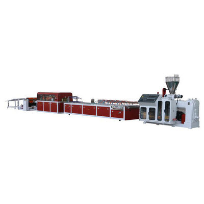 JWELL Wpc แผงผนังโปรไฟล์พลาสติกสายการอัดรีดฉนวนกันความร้อนพีวีซีเครื่องทำกรอบหน้าต่าง