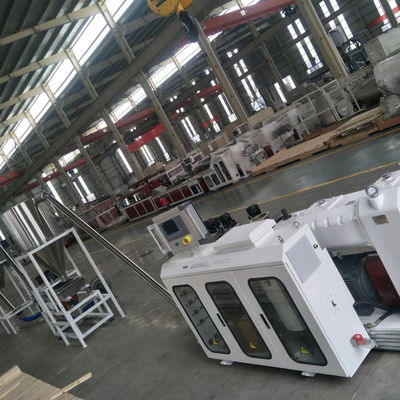 JWELL เครื่องรีไซเคิลพลาสติกเสีย PVC Counter Conical Twin Screw Granulator Machine