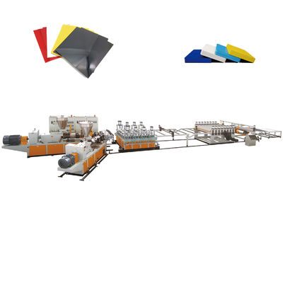 1220MM PVC WPC Board Extrusion Line สกรูคู่ 550 กก. / ชม