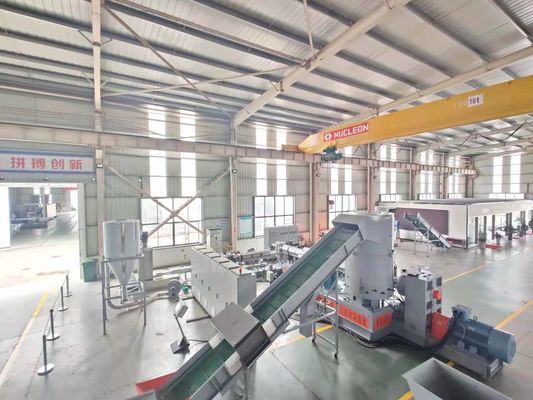 LDPE BOPP การรีไซเคิลฟิล์มพลาสติกแบบรวมสามเครื่อง